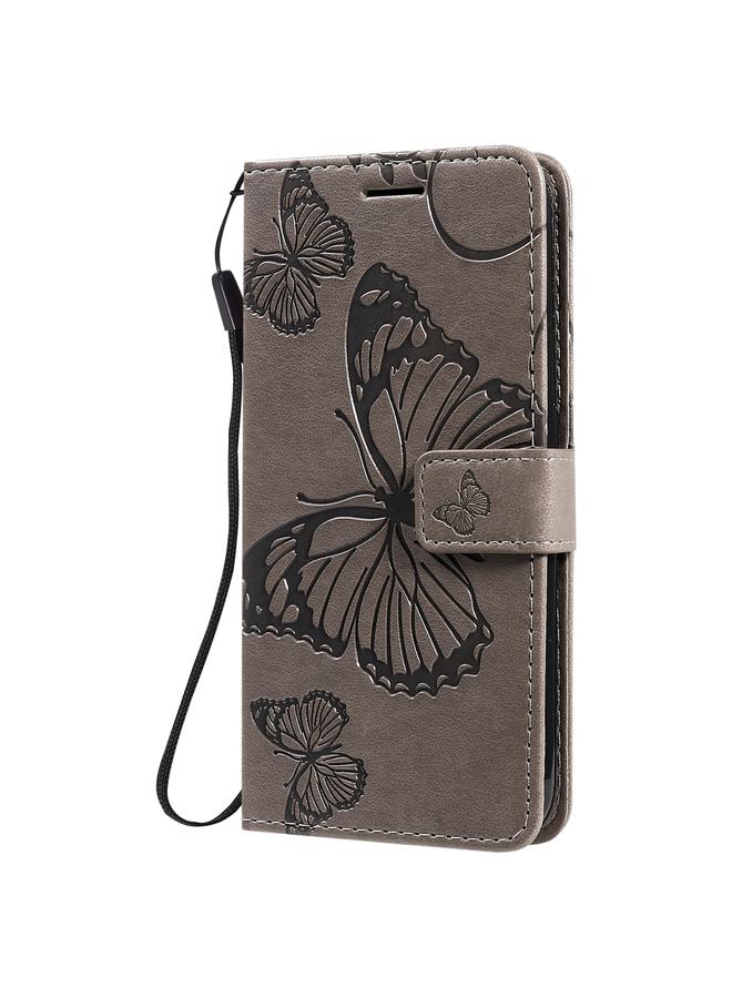 اس-توب جراب لهاتف Samsung Galaxy A01، جراب جلدي أفقي قابل للطي بنقشة فراشات ثلاثية الأبعاد مع حامل وفتحة بطاقة ومحفظة - Image 2