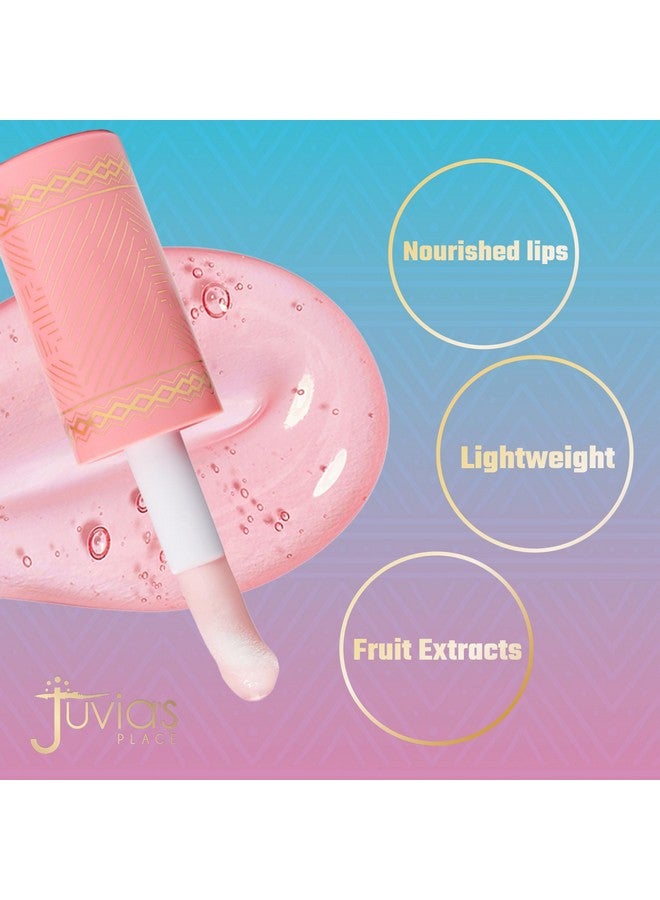 Juvia's Place Magic Lip Oil Watermelon - Hydrating Plumper All Day Light Non Sticky Lipgloss Makeup - Enhance Beauty w/Glossy Dewy Shine Glow & Moisture for Dry Chap Lips - Vitamin E Fruit Extract - Image 2
