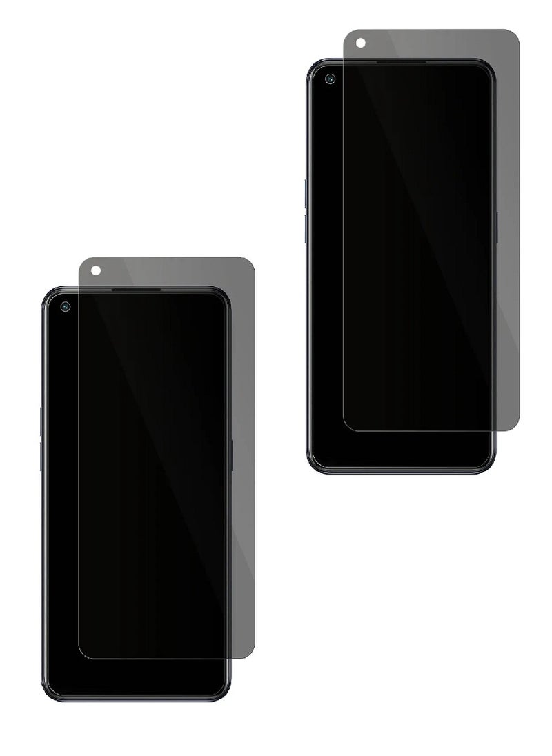 Super 2 Pieces Tempered Glass Screen Protector Anti-Spy Privacy  Designed For Oppo Reno7 SE Full Screen Coverage And Bubble Free - Image 1