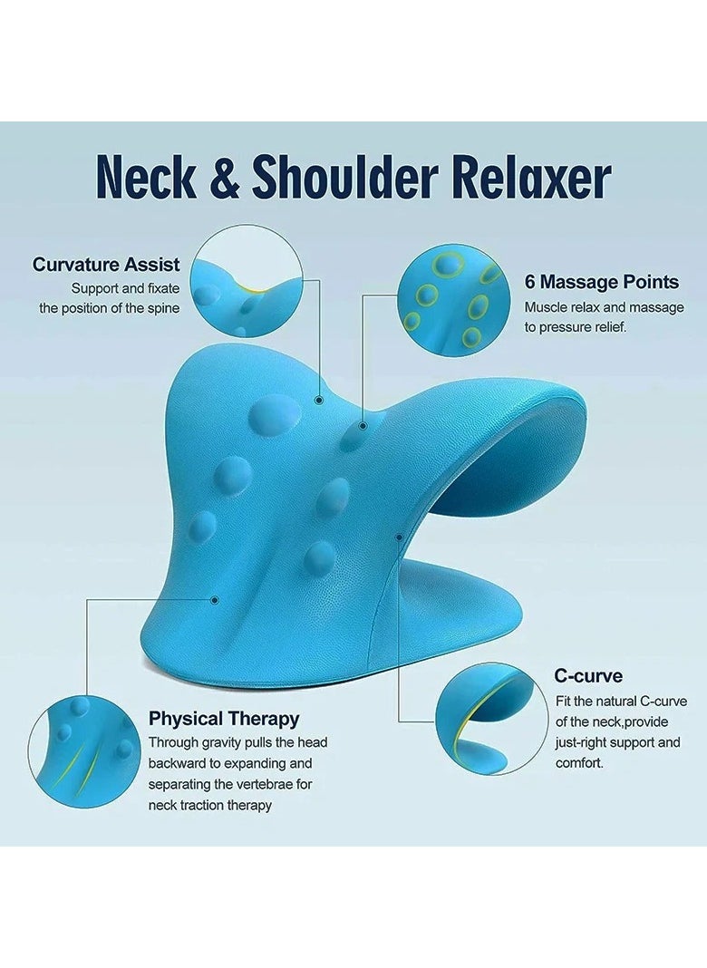 AIWANTO Neck and Shoulder Relaxer, Cervical Traction Device for Pain Relief and Cervical Spine Alignment, Chiropractic Pillow, Neck Stretcher  - Image 3