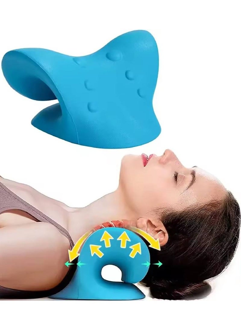 AIWANTO Neck and Shoulder Relaxer, Cervical Traction Device for Pain Relief and Cervical Spine Alignment, Chiropractic Pillow, Neck Stretcher  - Image 1