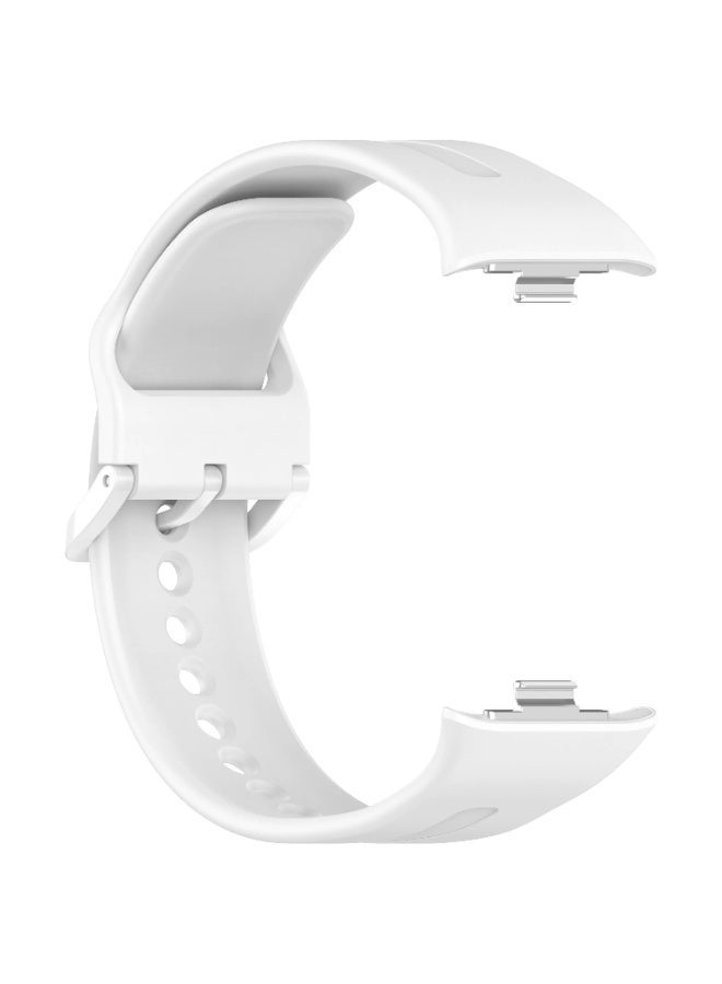 Fashion Soft Silicone WatchBand For Xiaomi Redmi Watch 4/5 Smartwatch Wristband  Strap Sport belt Bracelet (White) - Image 4