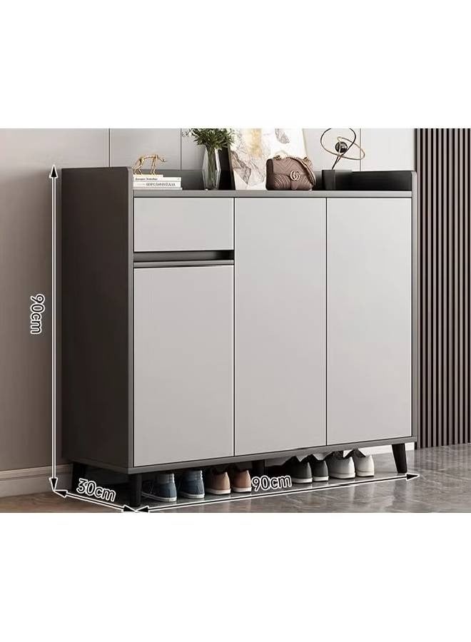 كلناميان خزانة أحذية فاخرة متعددة الوظائف للمدخل وأدراج تخزين 90 سم - Image 2