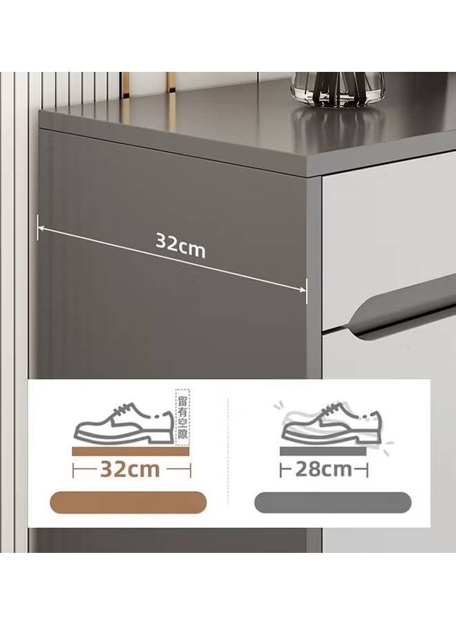 كلناميان خزانة أحذية فاخرة متعددة الوظائف للمدخل وأدراج تخزين 90 سم - Image 5