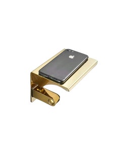 High Quality Stainless Steel Toilet Paper Holder for Different Temperature Change Bathroom Kitchen Storage Tissue Holder Wall Mounted Gold for Mobile Phone Shelf Small Tissues and More