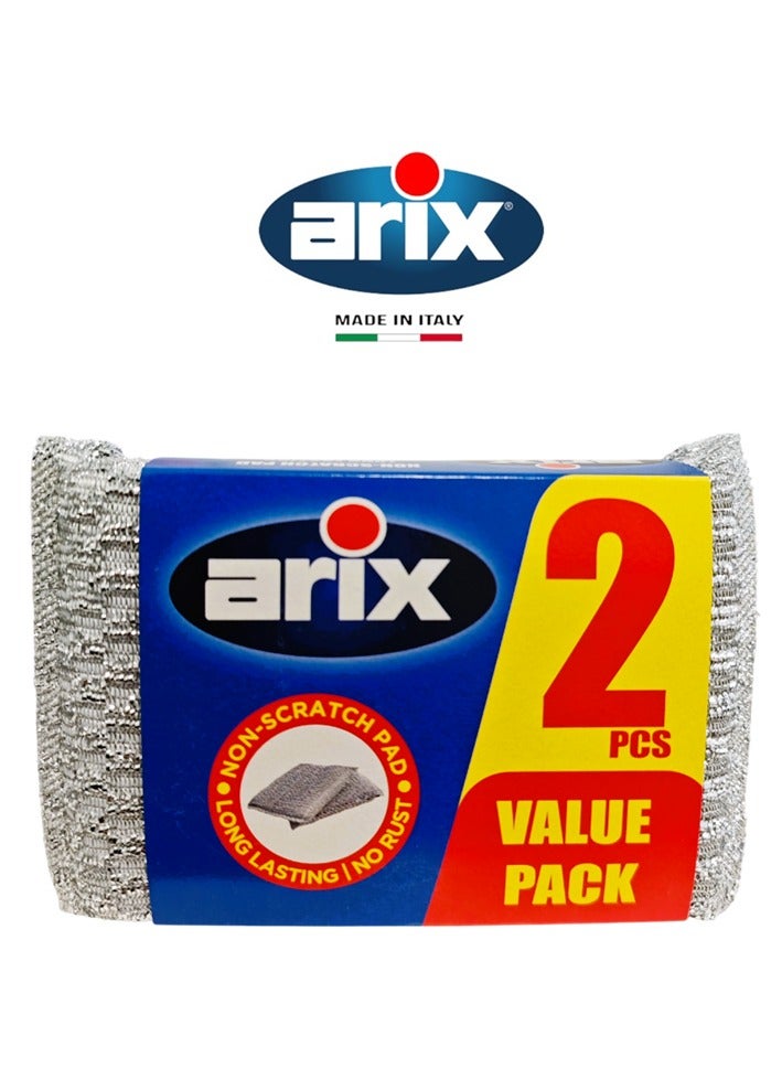 وسادة تنظيف غير خادشة من أريكس - عبوة 2 قطعة