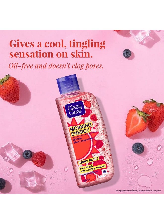 Clean & Clear Morning Energy Berry Blast Face Wash Red 150 Ml - Image 5