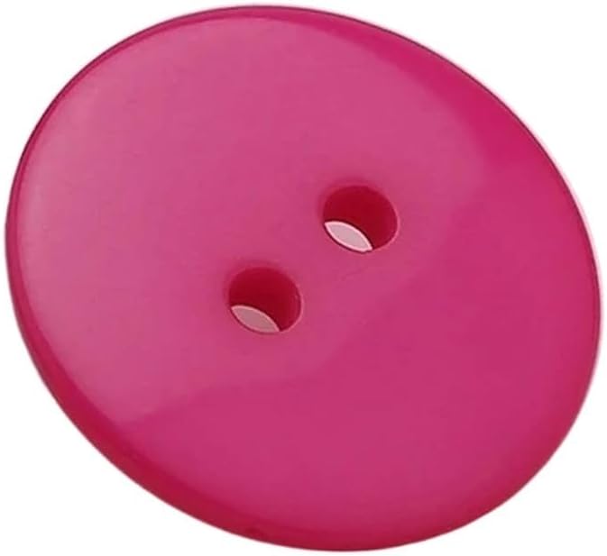 Button,9-30mm Mixed Button Clothing Colorful Double Eye Bread Button for DIY Resin Scrapbooking Hand Knitting Craft Wholesale-mix-40L 25.0 MM 20pcs(Rose red,14L 9.0 MM 100pcs) - Image 1