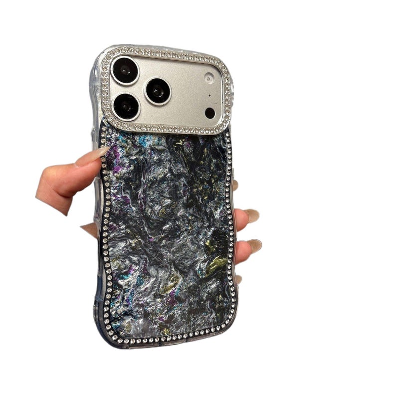 MS غطاء واقي، TPU نمط صدفة الماس بحافة IMD، مقاوم للصدمات لـ iPhone 14 / 14 Plus / 14 Pro / 14 Pro Max من مادة TPU - Image 1