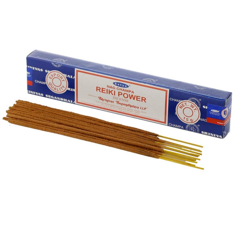 Satya Sai Baba Nag Champa Reiki Power Incense Sticks Agarbatti 180 Grams Box  12 Packs of 15 Grams Each in a Box  Export Quality