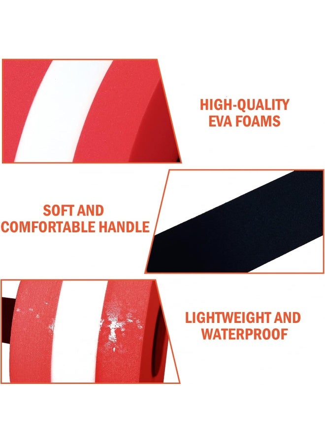 Timoo Aquatic Dumbells Set of 2 Water Dumbbells for Water Aerobics Water Weights for Pool Exercise Set High-Density EVA-Foam Pool Dumbbells, Red - Image 5