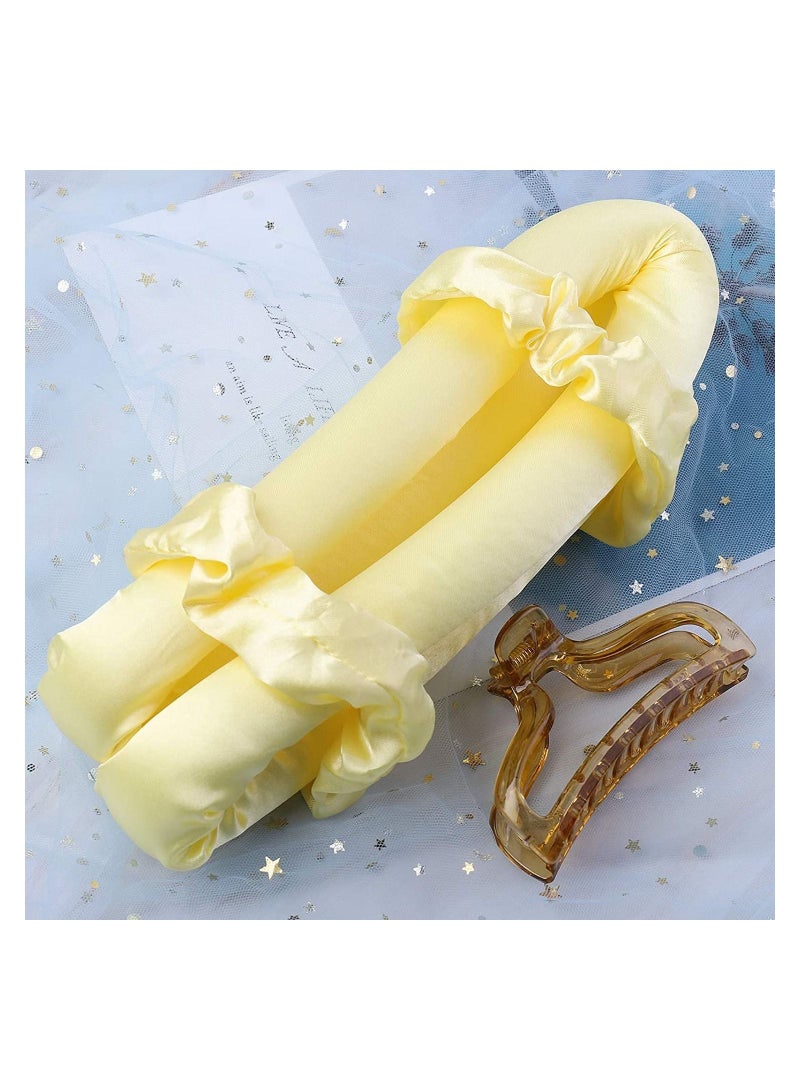 ORiTi مكواة تجعيد الشعر بدون حرارة للشعر الطويل - مكواة تجعيد الشعر، عصابة رأس من الحرير الحراري، ربطات شعر ومشابك شعر - عصابة رأس بقضيب تجعيد الشعر، شريط بكرة شعر للاستخدام المنزلي، أدوات تصفيف الشعر للشعر المتوسط والطويل - Image 3