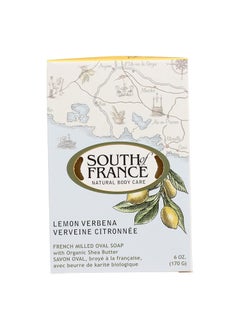 South Of France Natural Body Care Lemon Verbena Oval Soap 6 OZ Pack of 6