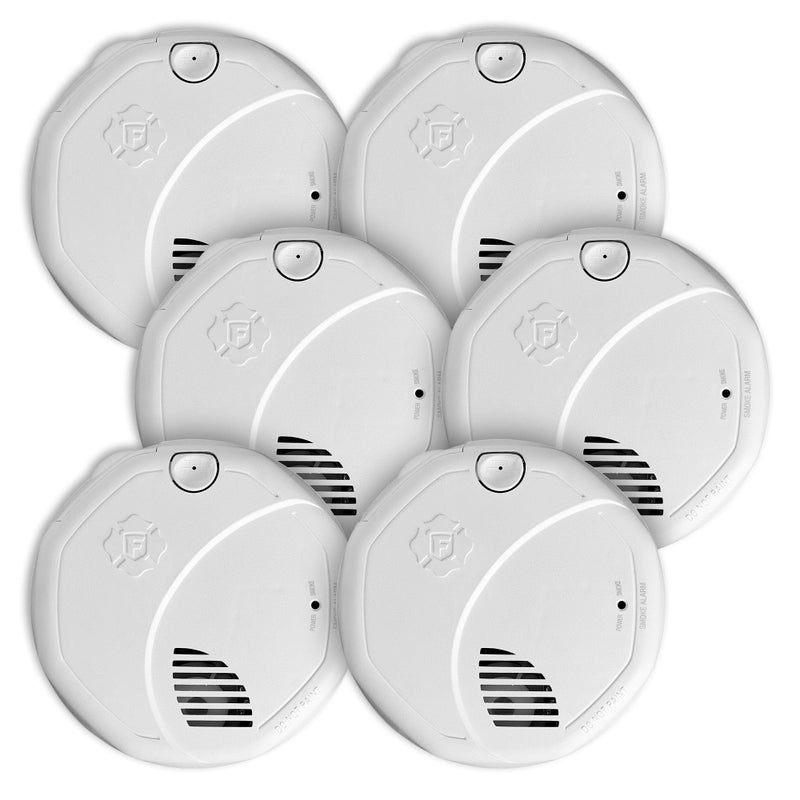 First Alert Interconnect Hardwire Dual Sensor Smoke Alarm with Battery Backup SM300AC 6Pack - Image 2