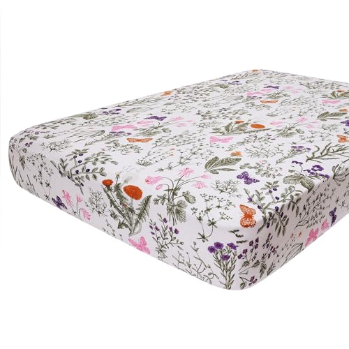 hyha Printed Couch Cushion Covers Floral Sofa Covers Washable for 3 Cushion Couch Stretch Pattern Outdoor Cushion Covers for Patio Furniture with Elastic BottomLarge Sage Wild Green - Image 1