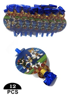co arma 12 pcs funny blow whistles for party  - Image 1