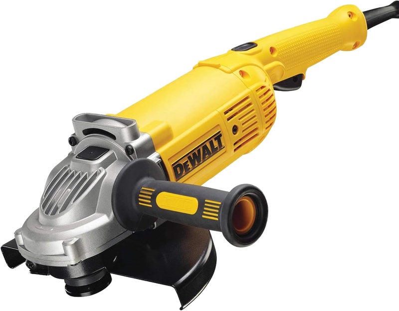 DEWALT 230Mm 2200W Large Angle Grinder With Lock-On Switch, Yellow/Black, Dwe492-B5, 3 Year Warranty