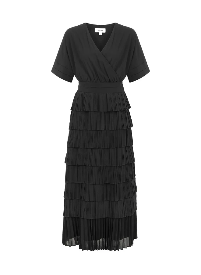 Pleated Maxi Dress