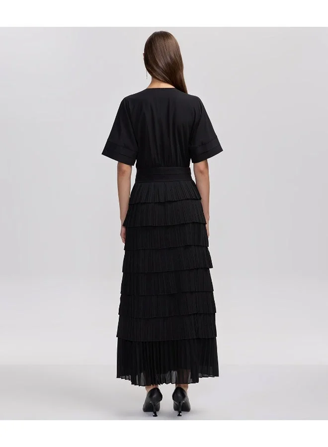 Ipekyol  Regular Fit Pleated Maxi Dress for Women | Best Price UAE