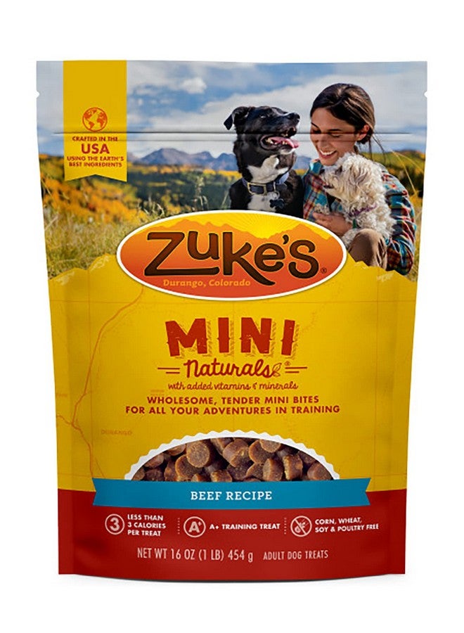 Zuke's Mini Naturals Dog Training Treats, Beef Recipe, Soft Mini Dog Treats With Vitamins & Minerals, Made For All Breed 16 Ounce (Pack Of 2) - Image 2
