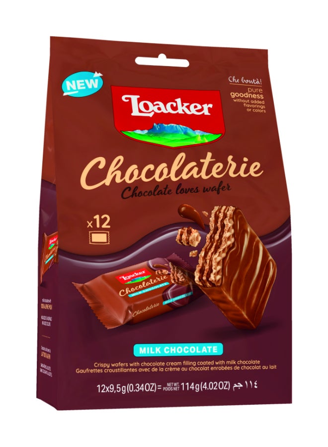 Loacker Chocolaterie Milk Chocolate Bag 114g