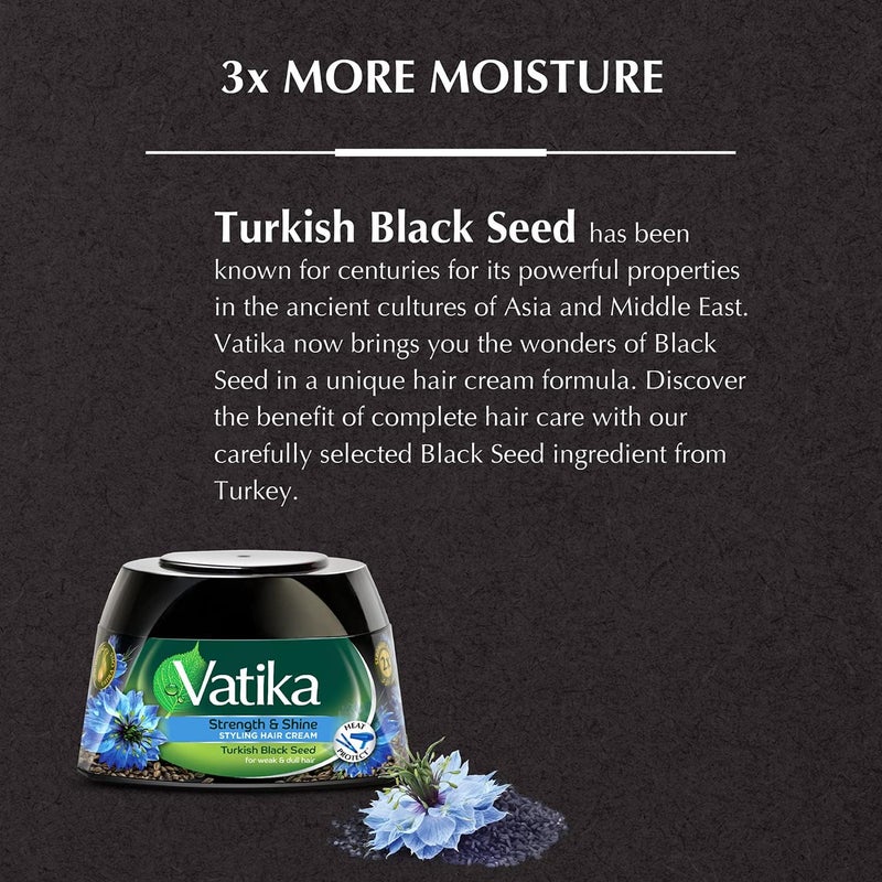Vatika Naturals Turkish Black Seed Styling Hair Cream - 140 ml - Image 3