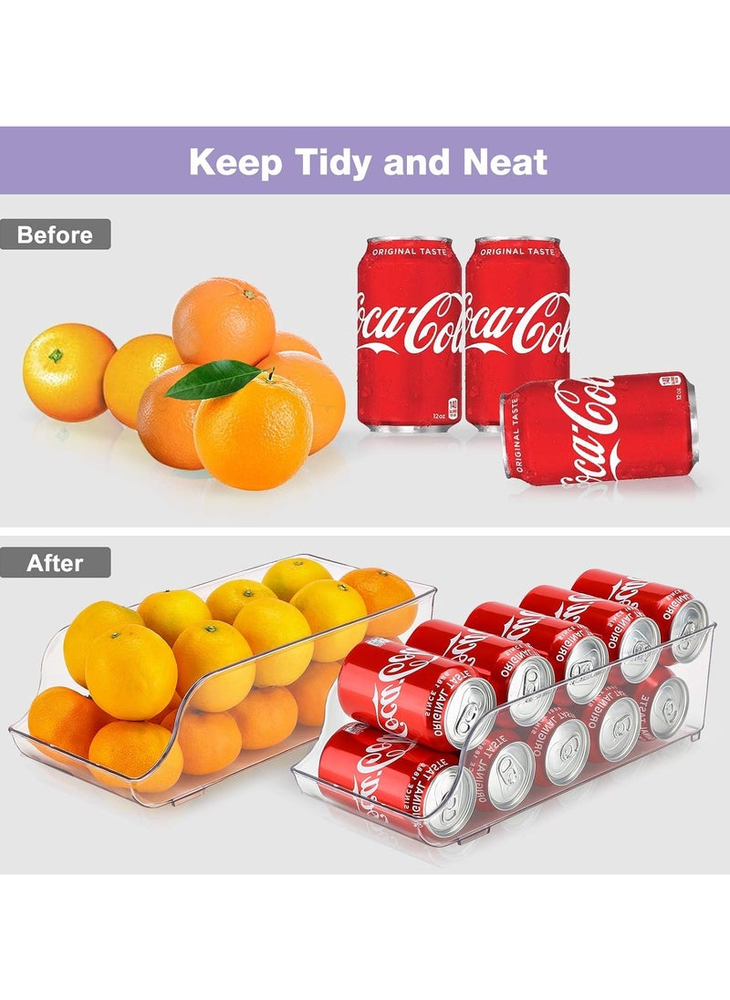 YOLO Fridge Soda Can and Storage Holder Organizer Clear 36 x 10 x 16cm  - Image 5