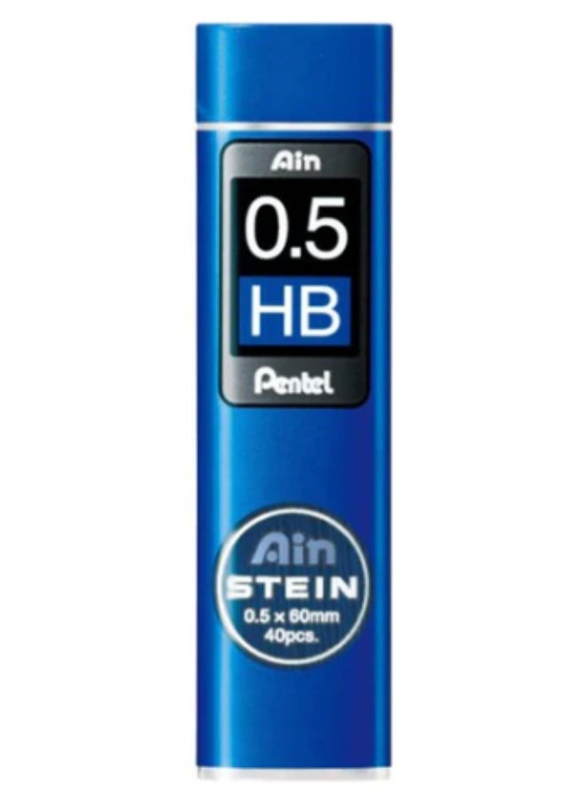 بنتل أقلام رصاص ميكانيكية من بنتل آين شتاين HB، 0.5 مم، 40 قطعة - Image 1