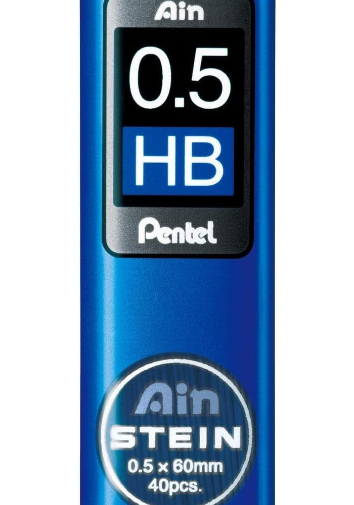 بنتل أقلام رصاص ميكانيكية من بنتل آين شتاين HB، 0.5 مم، 40 قطعة - Image 2