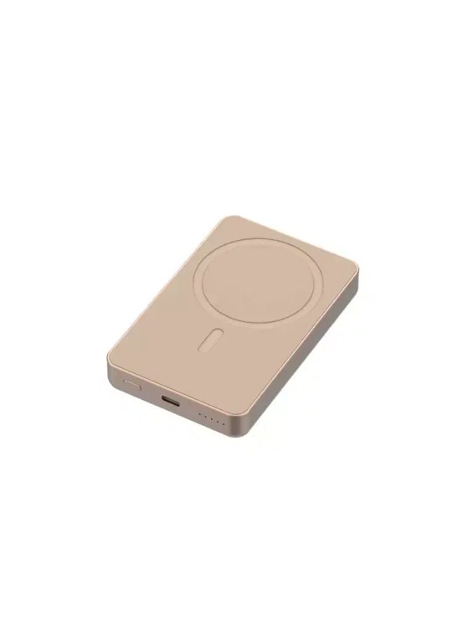 10000mAh MagSafe Aluminum Power Bank PD 20W / Compact Design / 15W Wireless Output / Simultaneous Charging / Input & Output / Li-polymer Battery - Desert Titanium