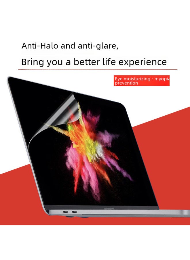 Generic - Applicable Laptop Apple Screen Film Macbookpro13 14 16 HD Frosted Anti-blue Light Tempered Film-Color:Soft Film Screen Packaging-Size:13-inch Retina (video Screen) - Image 1