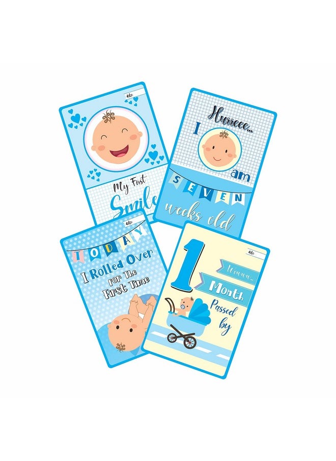 Bookworm - Baby Milestone Cards For Boys Colorful & Cute Designs (Total 36 Cards) - Image 1