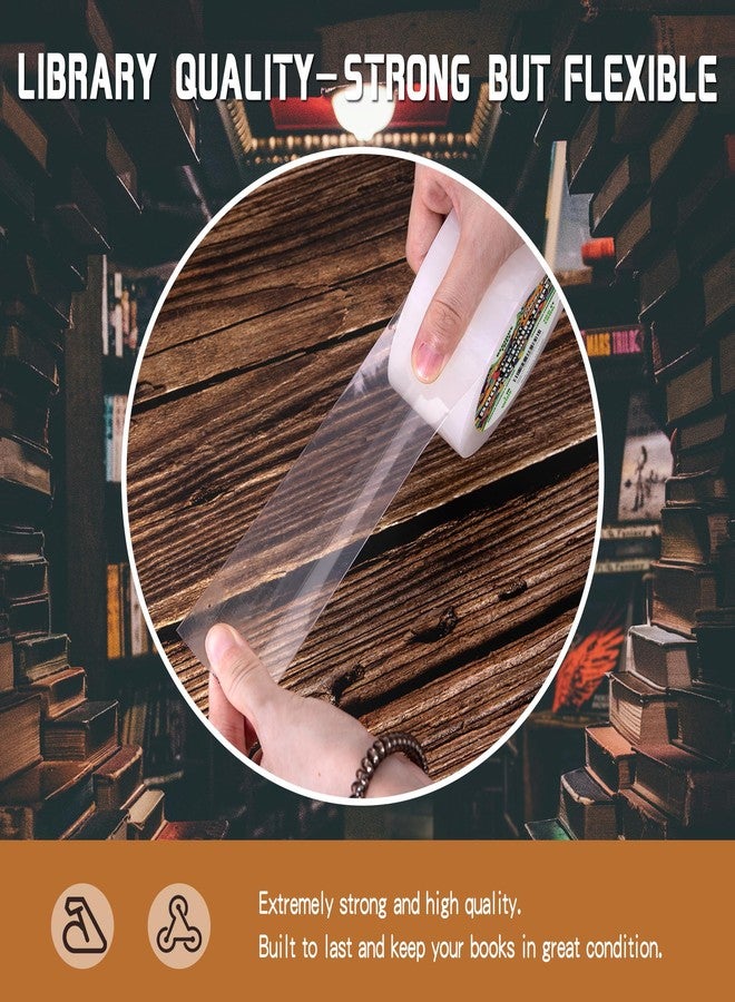 TSSART clear book repair tape - self-adhesive extendable book tape, clear repair tape essential to reinforce protection and cover patching old books - 1 - Image 4