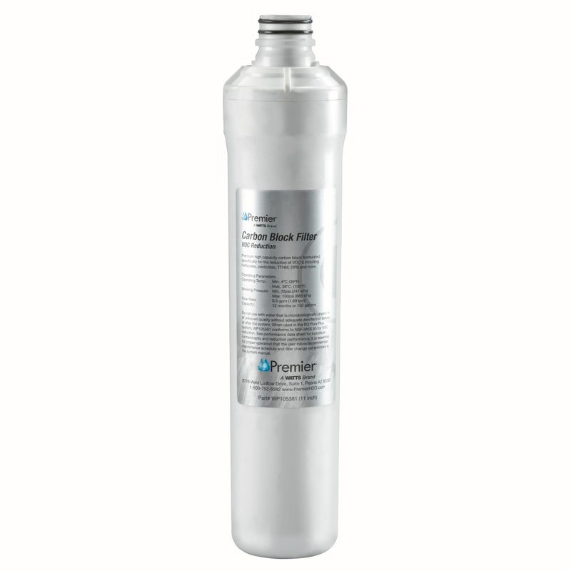 Watts Premier WP105381 VOC Filter RO Pure Plus Reverse Osmosis Water Filter Replacement Kit 1 Count Silver - Image 2