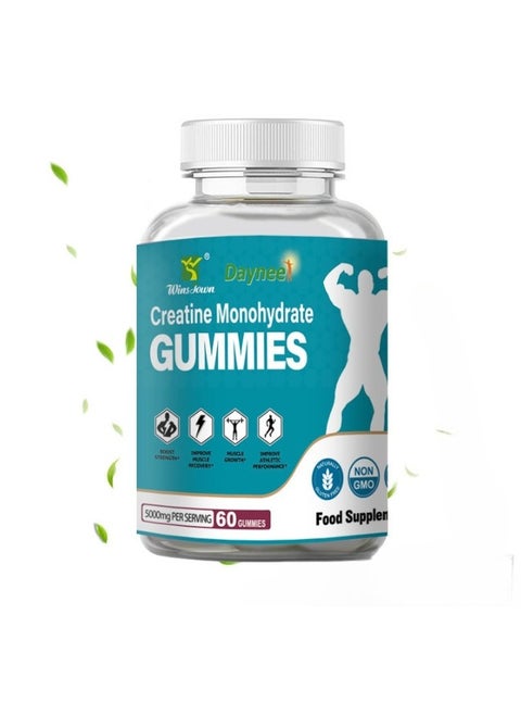 Monohydrate Gummies, Safe And Natural Ingredients Weight Gain Gummy, Appetite Enhancer Non GMO Dietary Supplements For Increasing Energy And Weight Increase