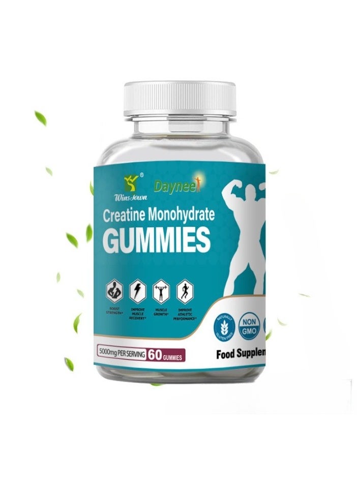 Monohydrate Gummies, Safe And Natural Ingredients Weight Gain Gummy, Appetite Enhancer Non GMO Dietary Supplements For Increasing Energy And Weight Increase