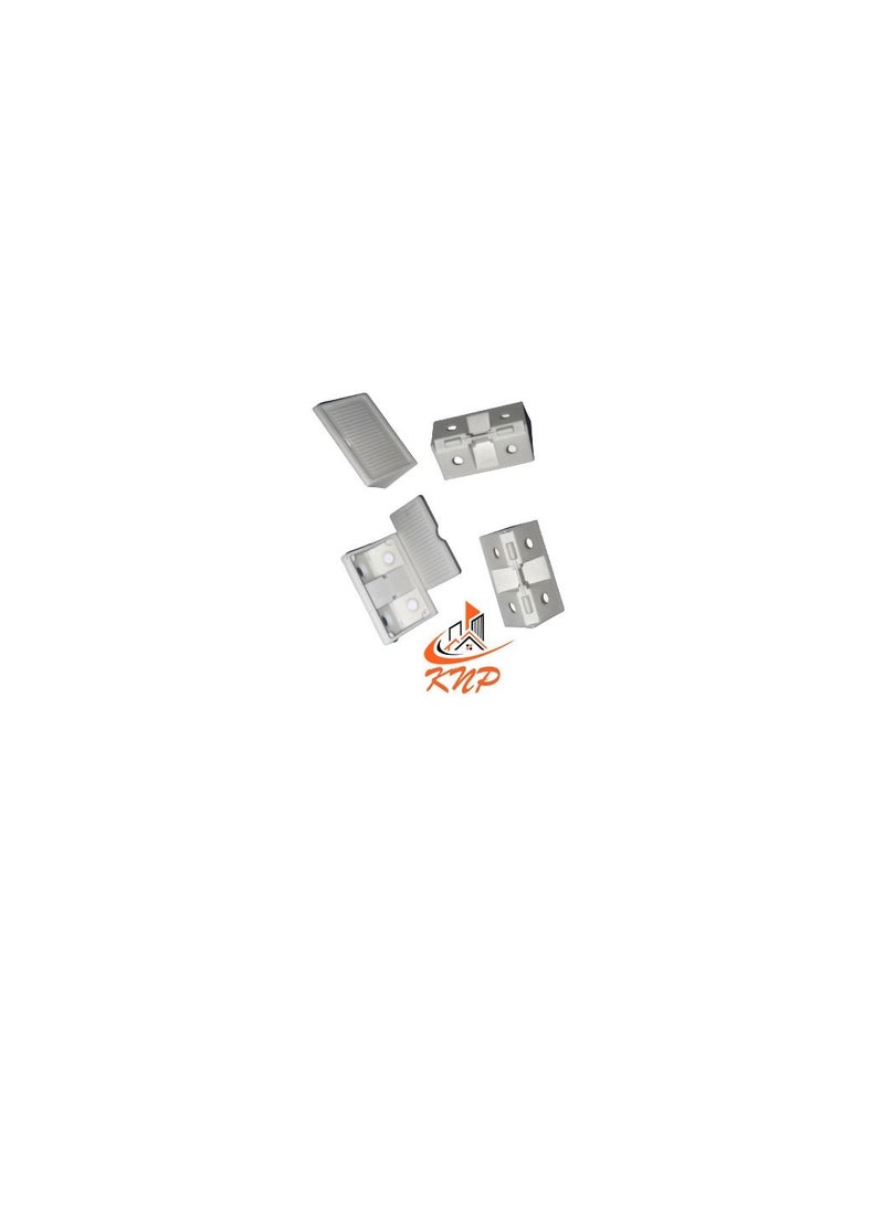 KNP PVC Shelf Support White - Pack of 12 pieces - Image 2