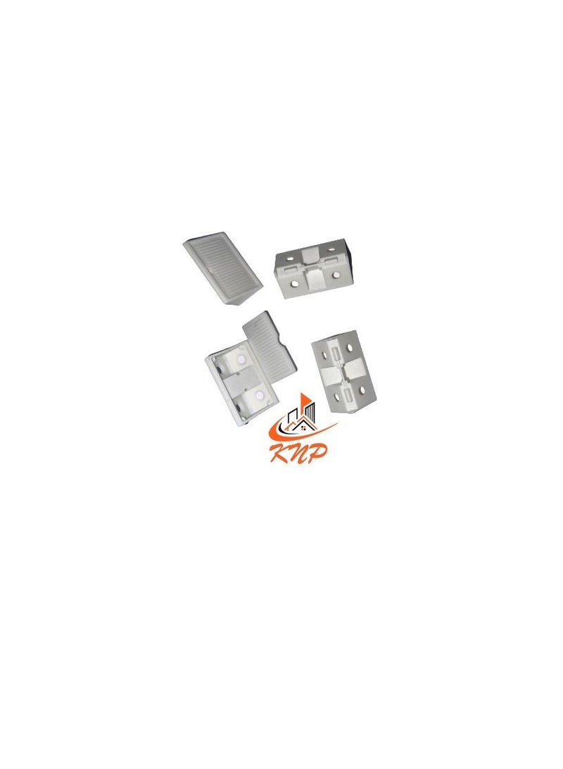 KNP PVC Shelf Support White - Pack of 12 pieces - Image 1