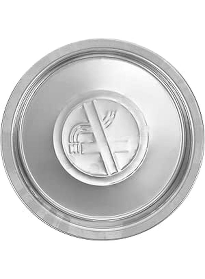 Garden Yard Ashtray Replacement Metal Stable Trash Can Ash Container Gray - Image 1
