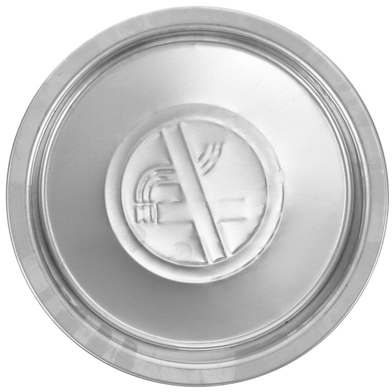 Garden Yard Ashtray Replacement Metal Stable Trash Can Ash Container Gray - Image 2