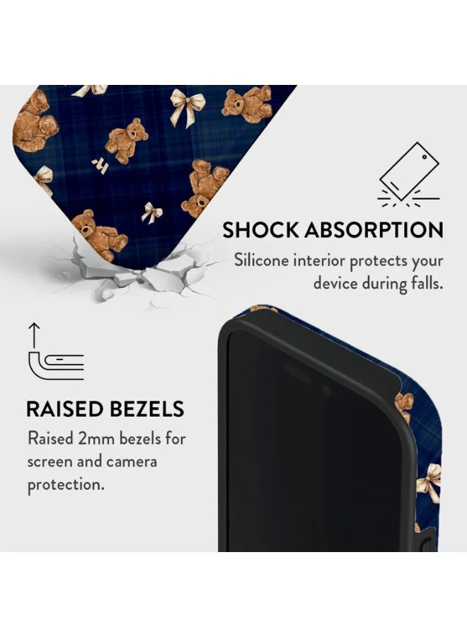 Mobcos Mobcos iPhone 17 Pro Max Teddy Plaid Mobcos iPhone 17 Pro Max Teddy Plaid Premium Case Compatible with Hybrid Dual-Layer Hard Shell + Silicone Protection - Scratch-Resistant Shockproof Mobile Cover  | Best Price UAE