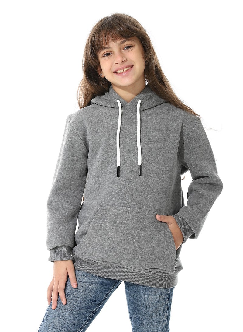 Andora Printed Girls Hoodie With Pocket - Image 1
