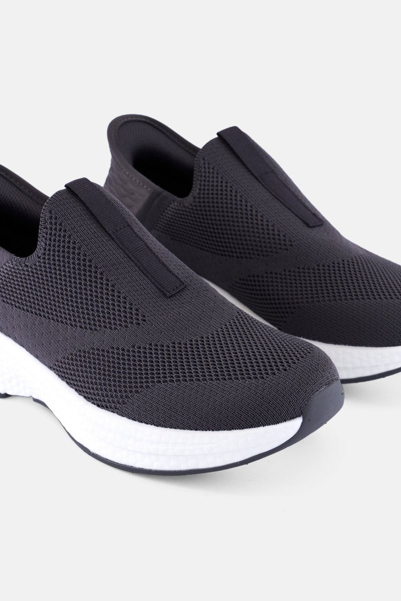 RBX Men Slip On Training Shoes, Dark Grey - Image 3