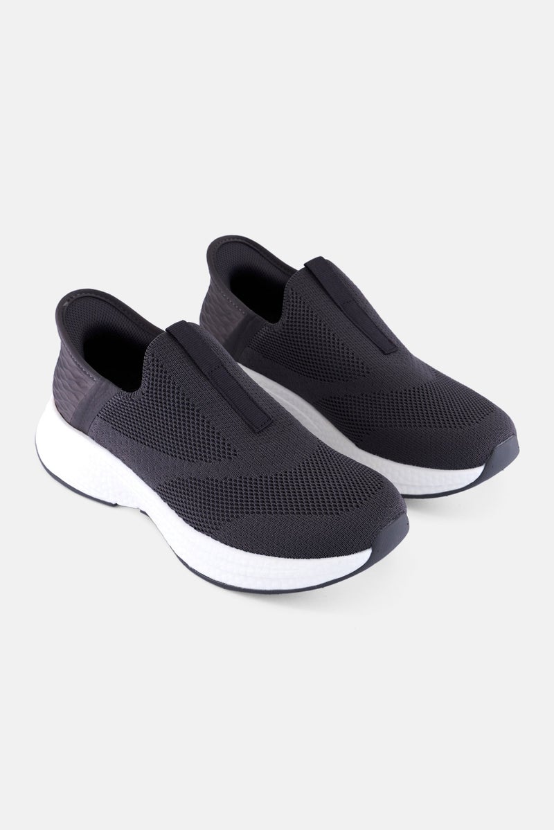 RBX Men Slip On Training Shoes, Dark Grey - Image 1