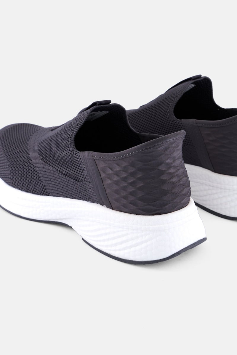 RBX Men Slip On Training Shoes, Dark Grey - Image 2