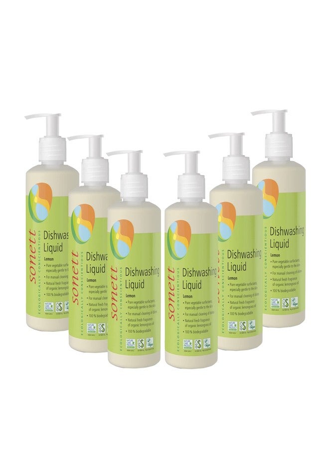 Sonett Organic Dishwashing Liquid Organic 100% Biodegradable Lemon, 10 Fl.Oz (Pack of 6) - Image 1