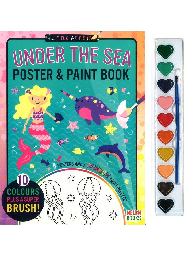 Under The Sea Buddies Fairy Poster & Paint Book  - Image 1