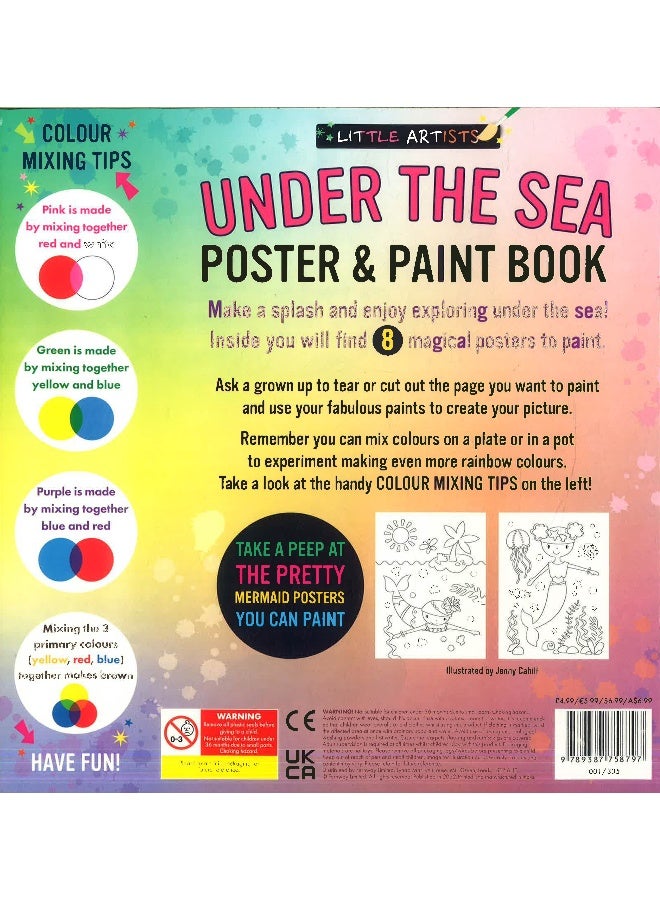 Under The Sea Buddies Fairy Poster & Paint Book  - Image 2