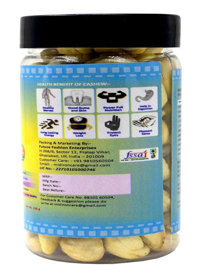 Midiron 100% Natural Premium Whole Row Cashew (100 g) - Image 5