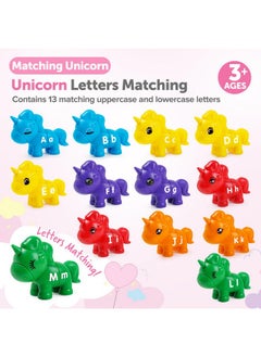 kizh Abc Letters Matching Toys Double-Sided Alphabet Learning Toy For Kids Fine Motor Toys Uppercase Lowercase Letters Sorting And Matching Game Easter Birthday Gifts For Toddlers Kids 3 4 5（13Pcs）  - Image 4
